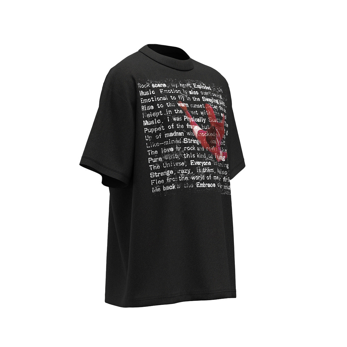 Hip Hop Clothing Summer Hip Hop Character Print T-Shirt