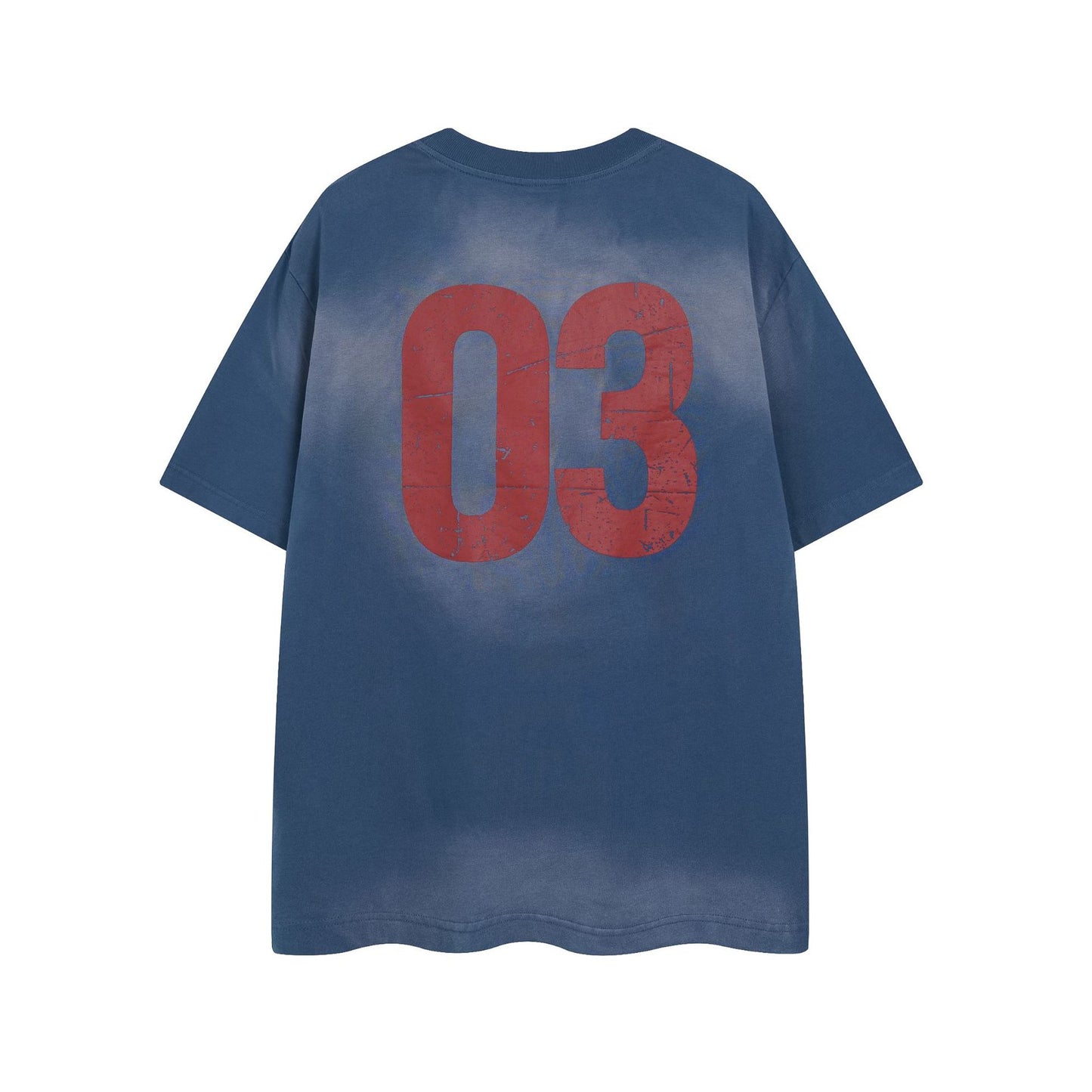 Retro Style Shirt For Men Summer Vintage Wash T-Shirt Short Sleeve
