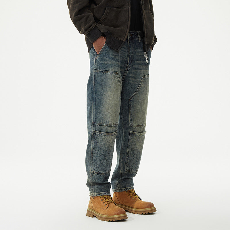 1990 Fashion Jeans Retro Loose Denim Trousers