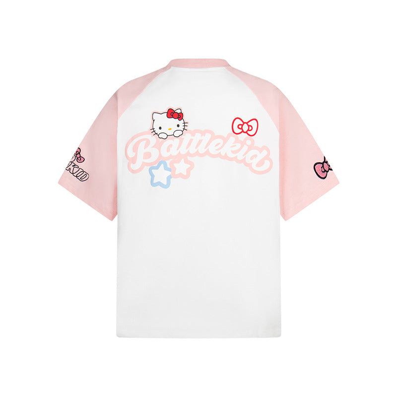 Casual Street Wear Embroidered Short Sleeves