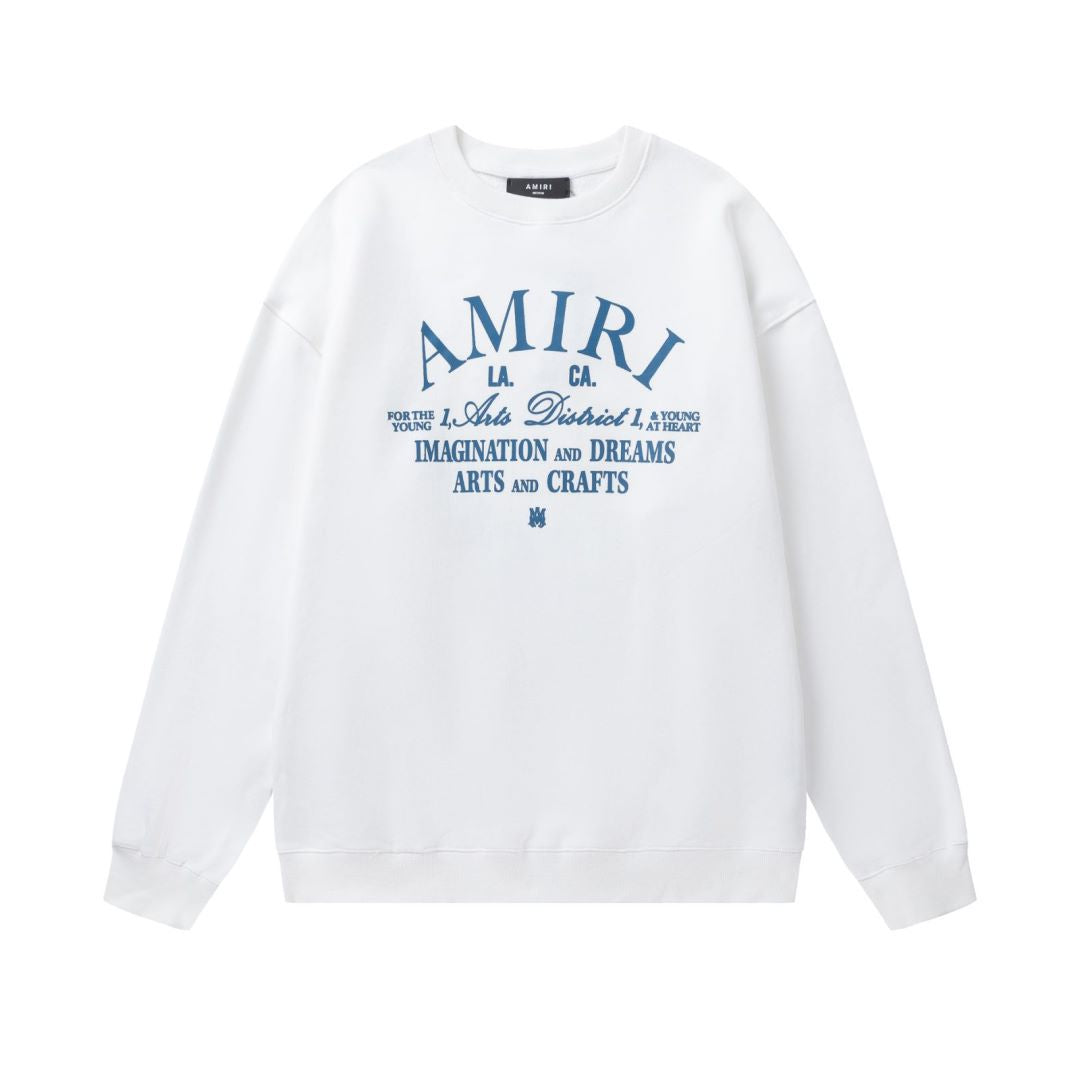 Amiri Sweatshirt Autumn/Winter AMI Letter Logo Printed Crew Neck Sweater