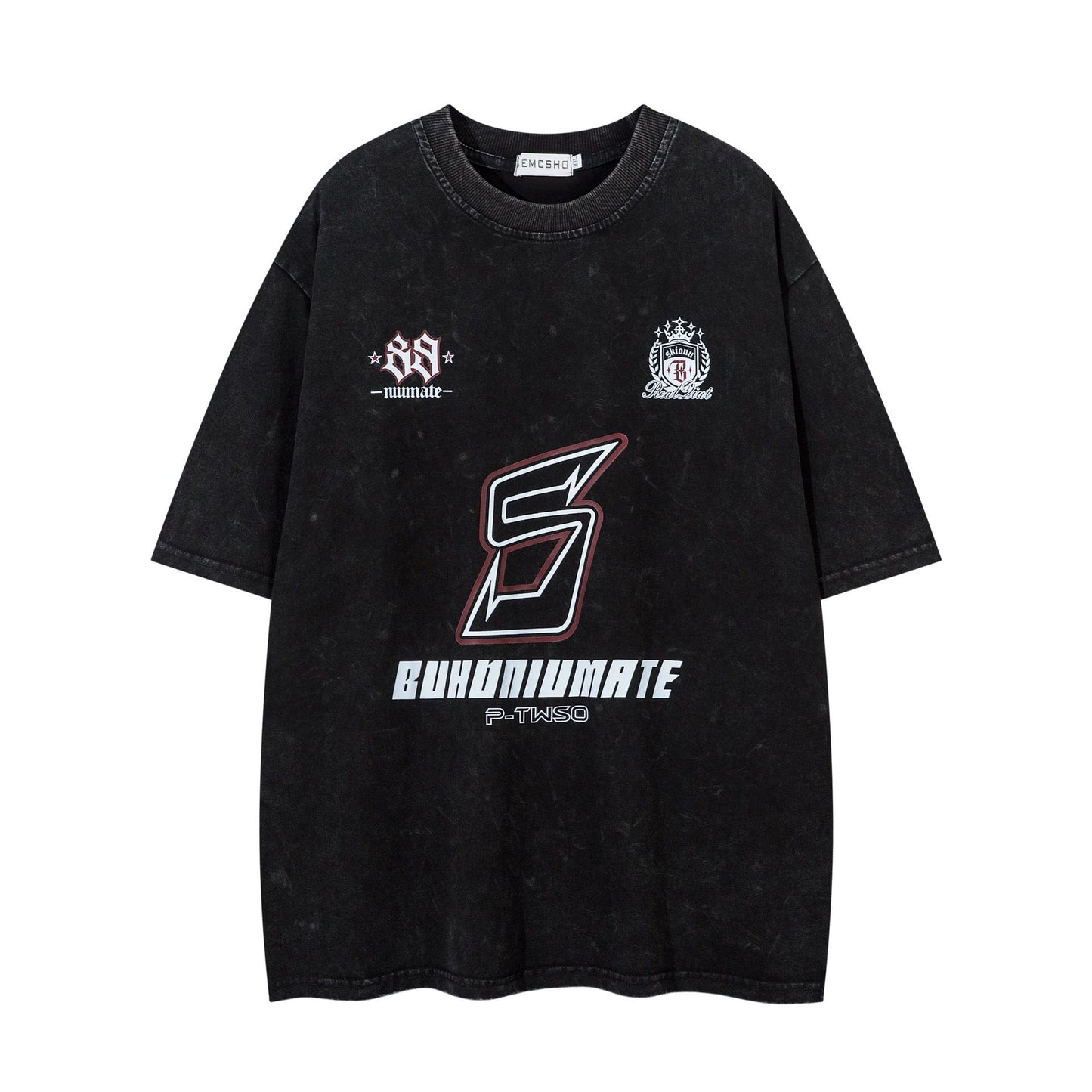 Vestimenta De Los 90 Summer Vintage Washed Old T-Shirt Short Sleeve
