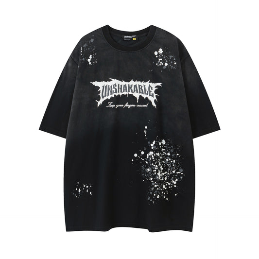 Vice streetwear Vintage Short Sleeve T-Shirt Summer Pink Gradient Top T-Shirts