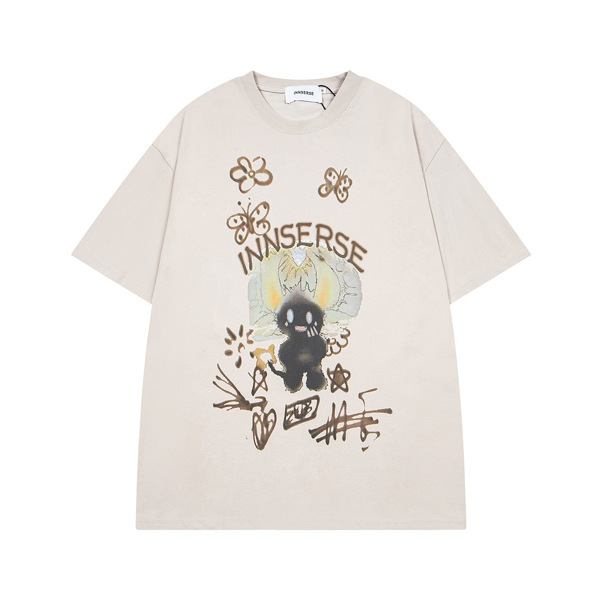Retro Style Shirt For Men Summer Vintage T-Shirt Loose Short Sleeve Top