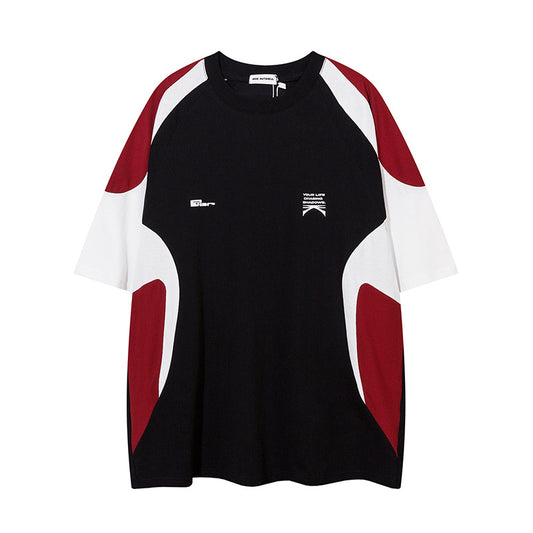 Racing oversized t shirt cleanfit racing short sleeve t-shirt