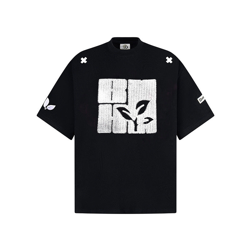 Hip Hop Clothes New York Embroidered Short Sleeve T-Shirt Summer Oversize Casual Top