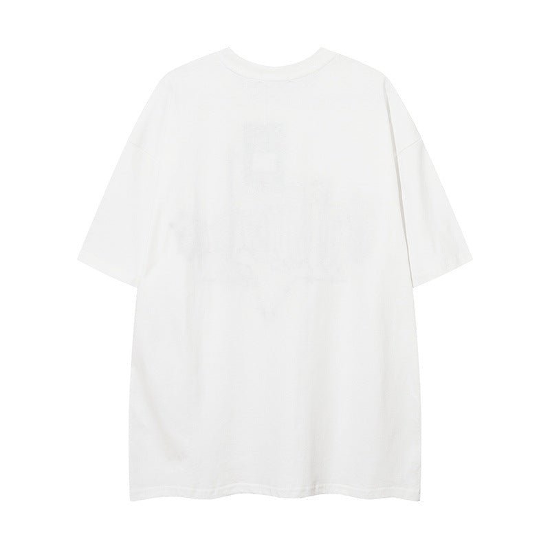 Camisetas streetwear Summer Vintage Casual Loose Short Sleeve T-Shirt
