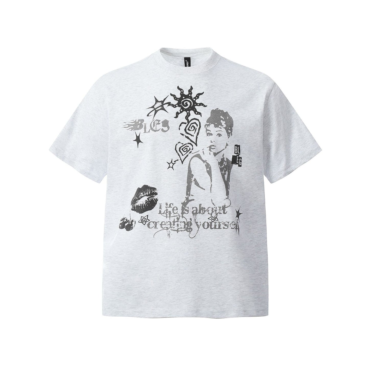 Retro Style Shirt For Men Summer Vintage Character Print T-Shirt Short Sleeve