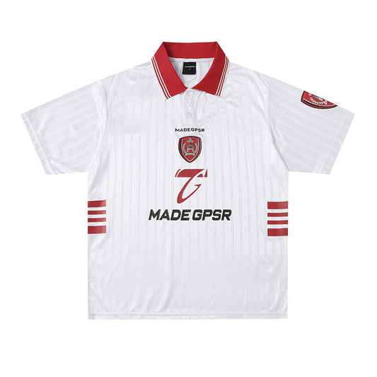 Vestimenta De Los 90 Summer T-Shirt Football Sweatshirt T-Shirt Short Sleeve Lapel Polo Shirt