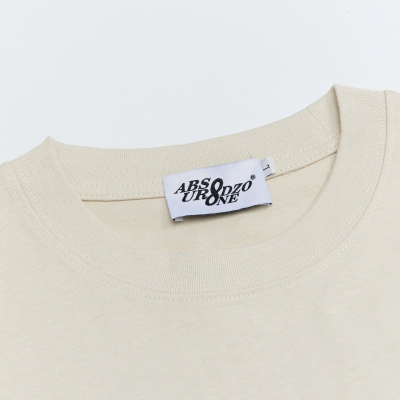 Camisetas streetwear Summer Vintage Graffiti Print Casual Loose Short Sleeve T-Shirt