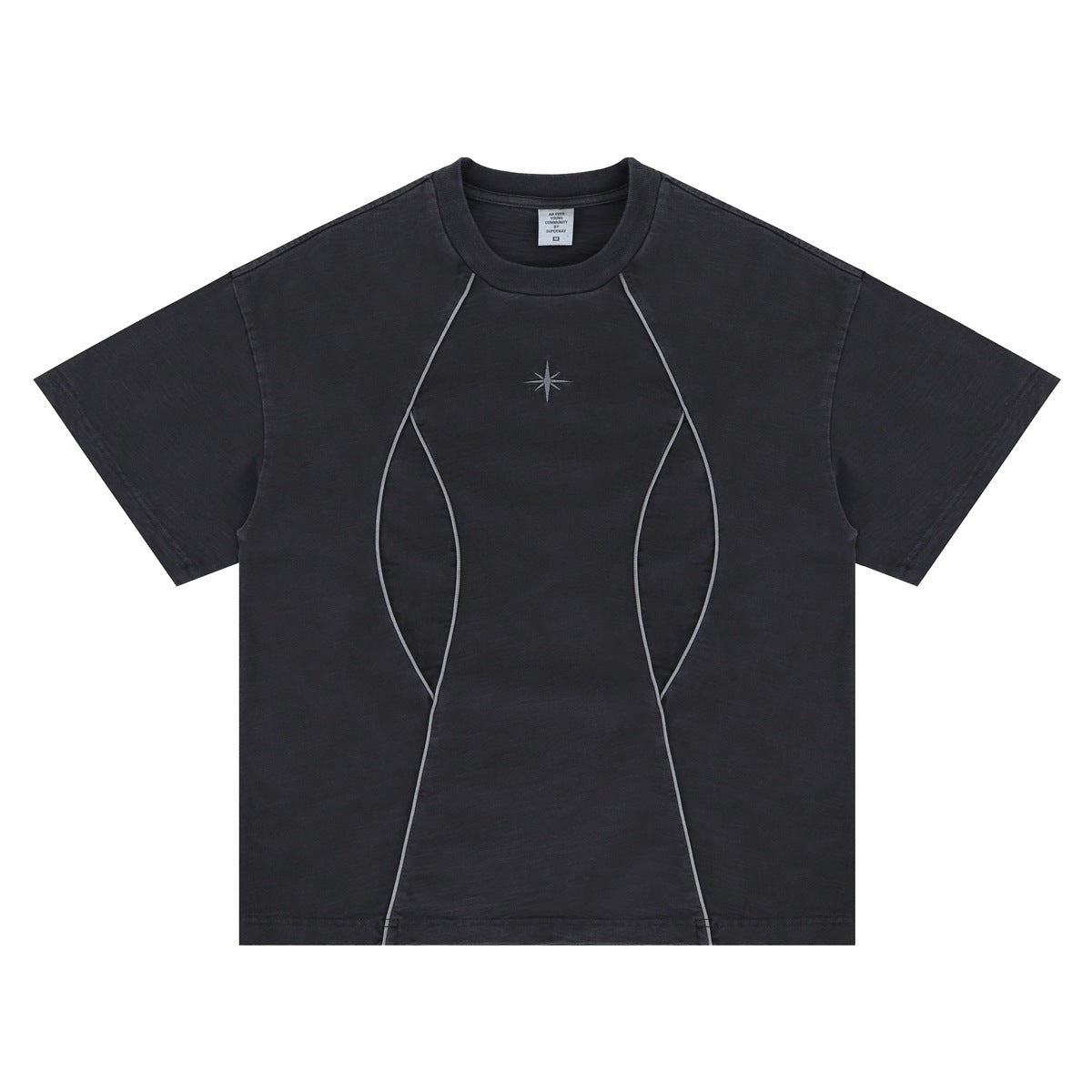 Vic Streetwear Summer Vintage Crew Neck Short Sleeve T-Shirt