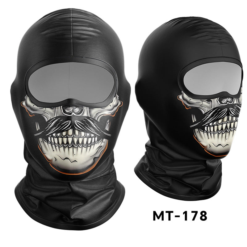 Cycling Windproof Hood Sunscreen Ice Silk Fabric