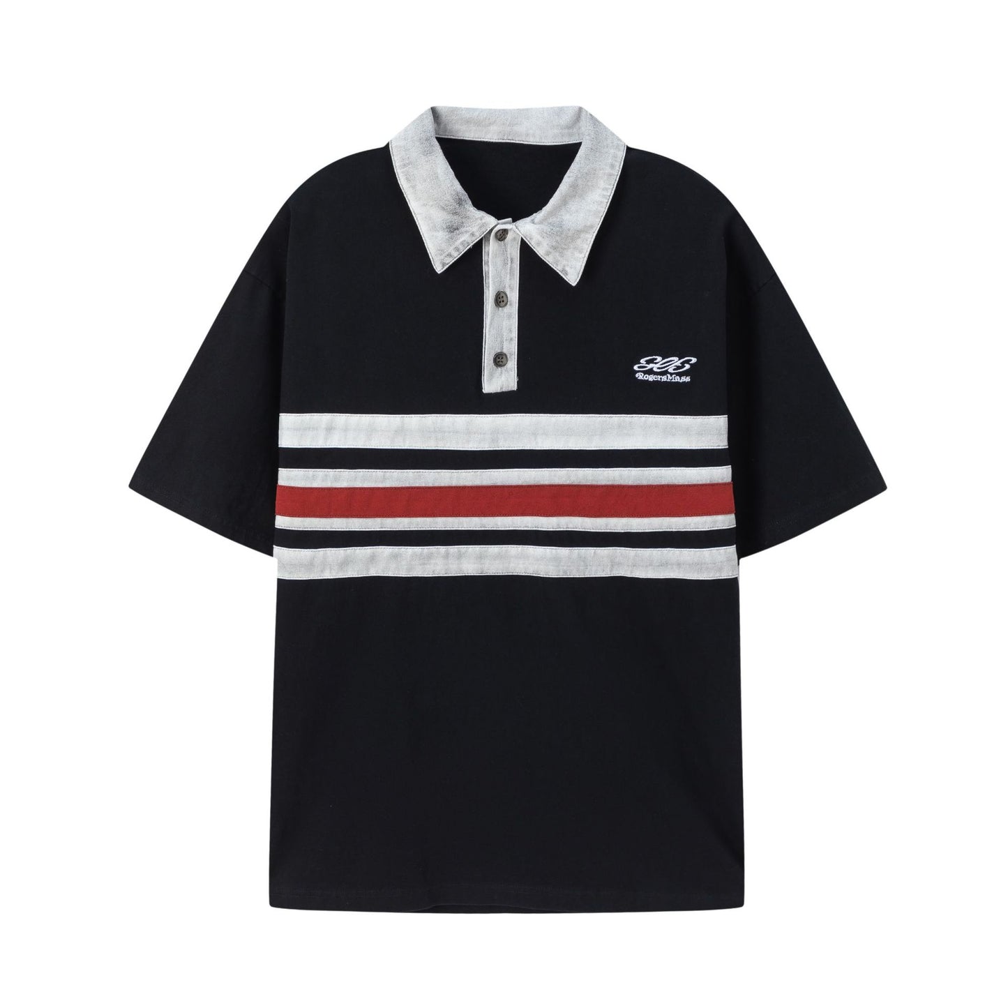Hip hop clothing new york summer retro washed t-shirt lapel polo shirt short sleeve