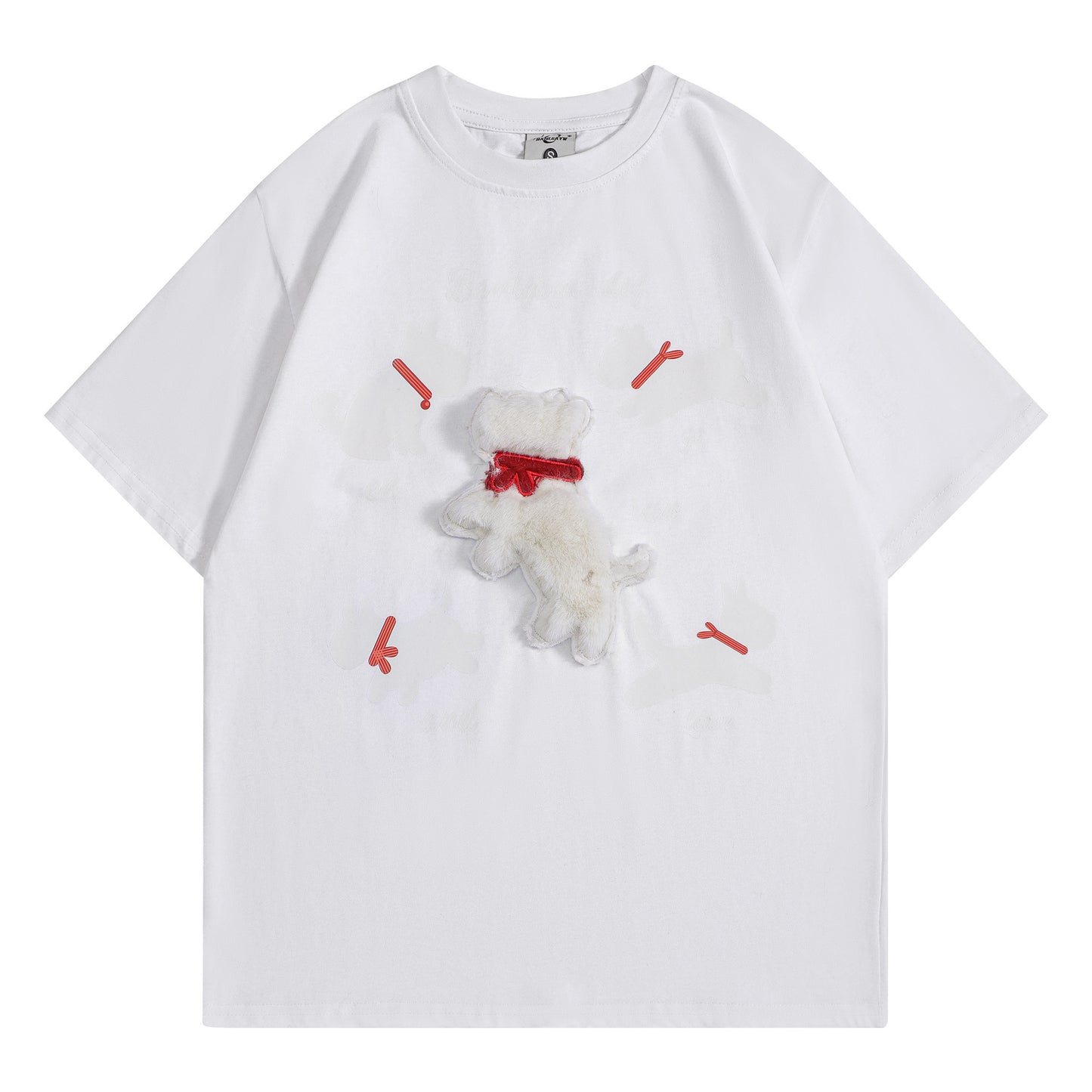 Camisetas streetwear Summer Vintage Puppy Casual Loose Short Sleeve T-Shirt