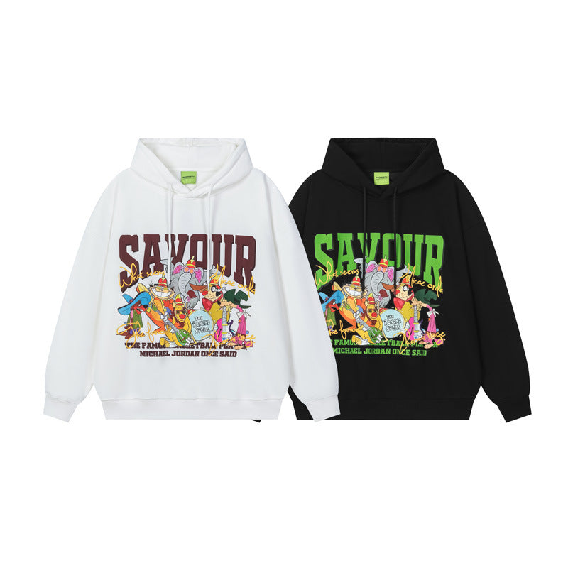 Vice streetwear hooded sweater autumn and winter loose hoodie