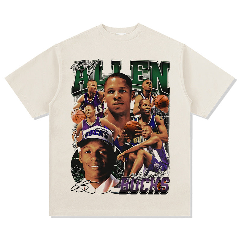 New york hip hop shop vintage Ray Allen print short sleeve t-shirt Vintage