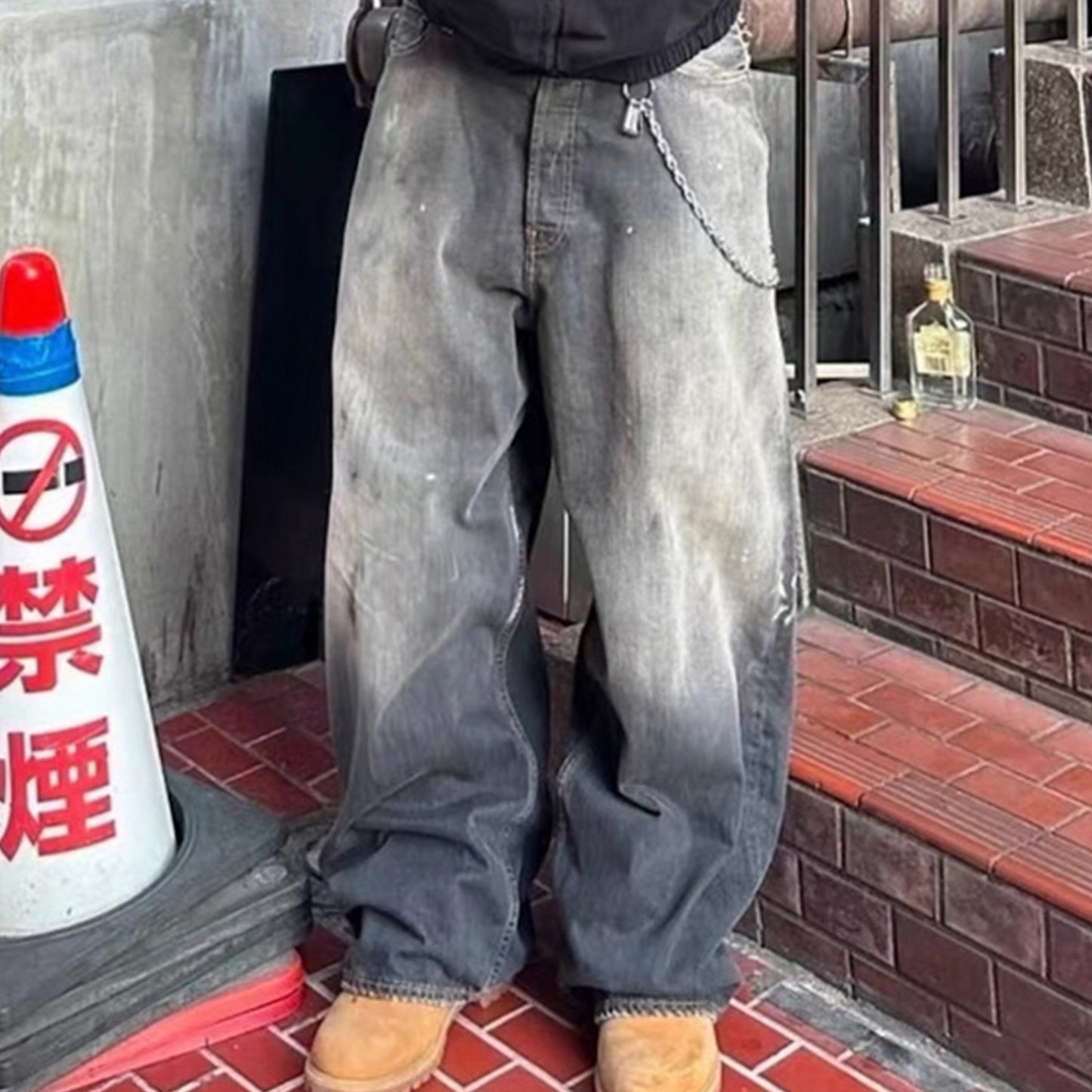 Rock Revival Jeans Straight Washed Old Trousers