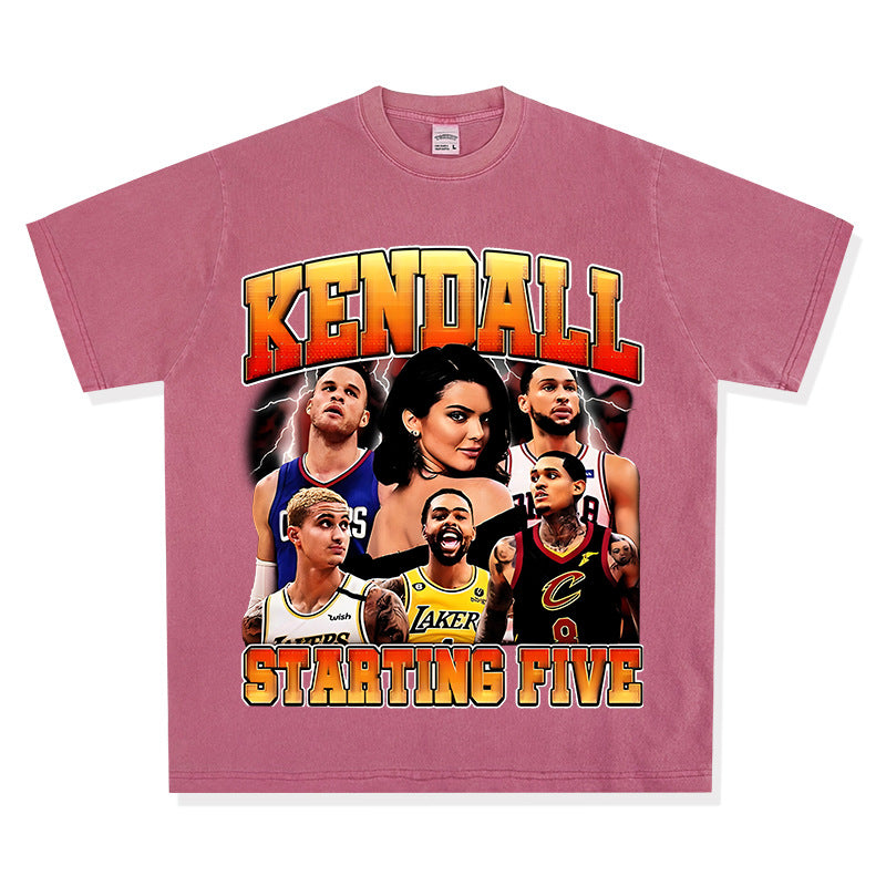 Streetwear masculino Jenner Kuzma Clarkson Booker Griffin T-shirt