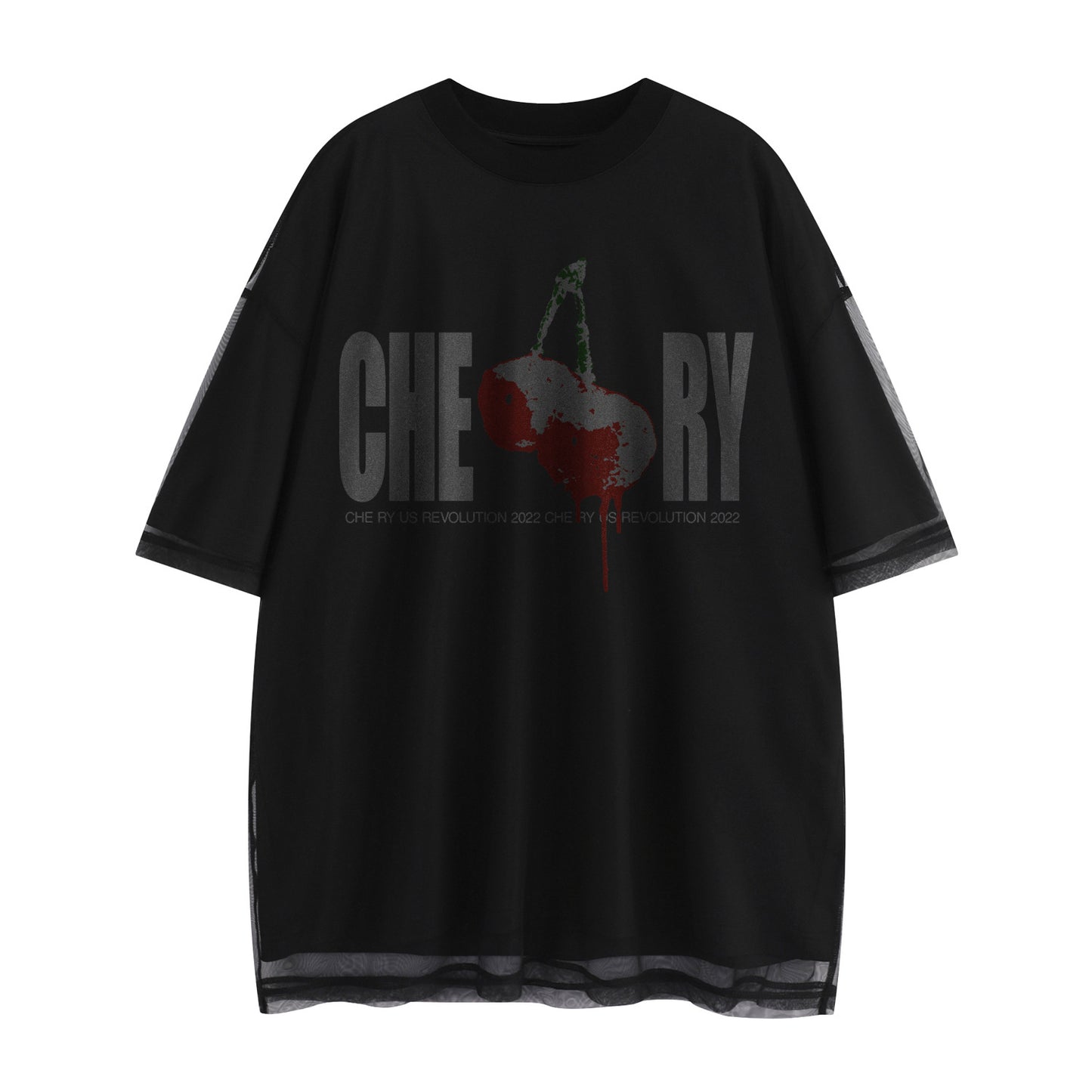 Camisetas streetwear Summer Vintage Alphabet Print Casual Loose Short Sleeve T-Shirt