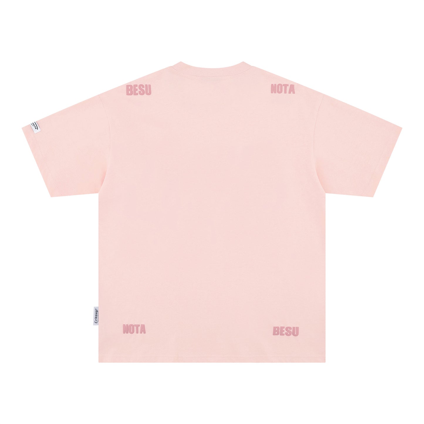 Distorted vintage letter embroidered short sleeve t-shirt summer loose top