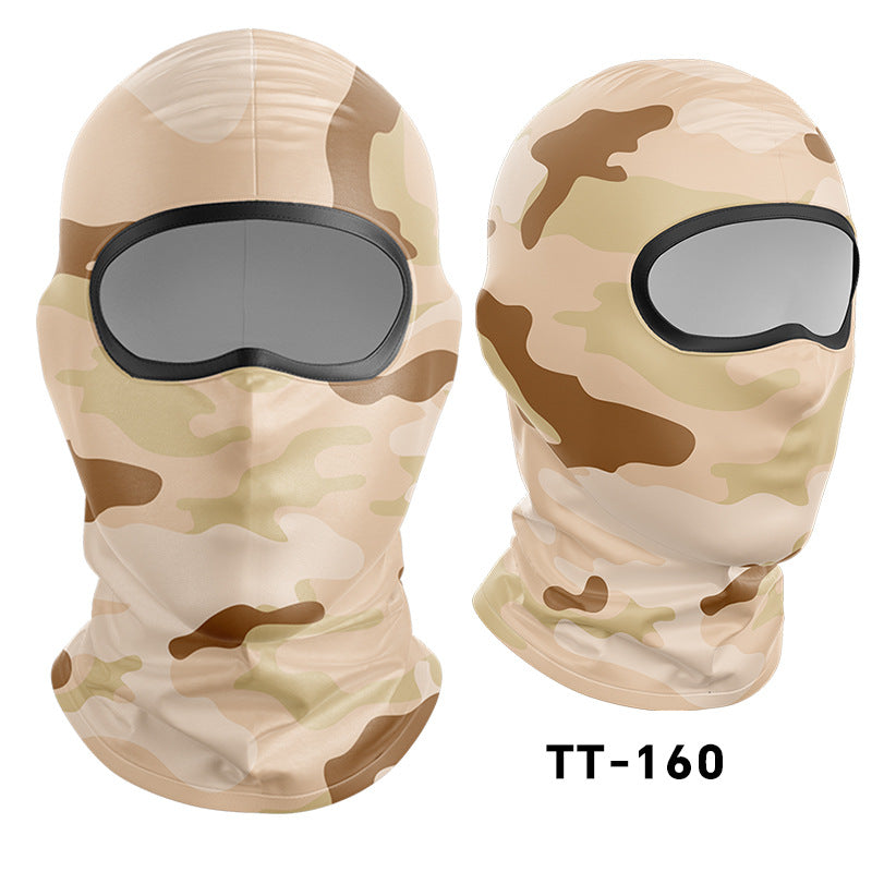 Cycling Windproof Hood Dust and Sun Protection Summer Camouflage Mask