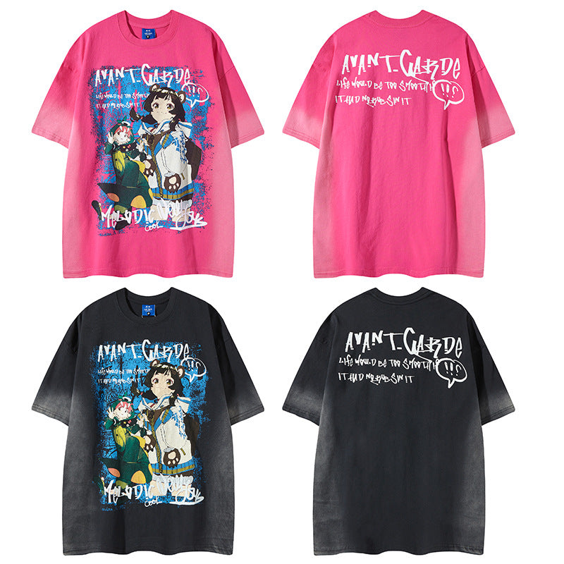 Nyc T Shirt Magic Academy Printed Short Sleeve T-Shirt Summer Top