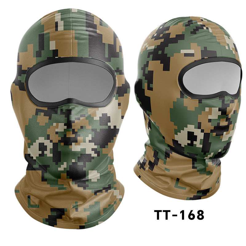 Cycling Windproof Hood Dust and Sun Protection Summer Camouflage Mask