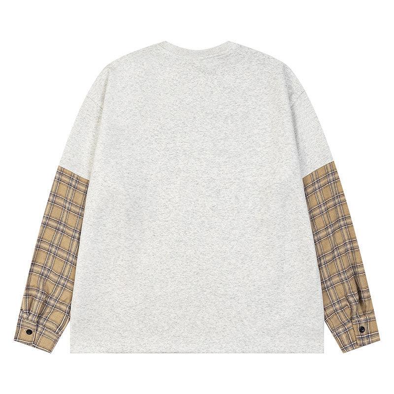 Marcas De Streetwear Vintage Long Sleeve T-Shirt Spring & Autumn Crew Neck Top