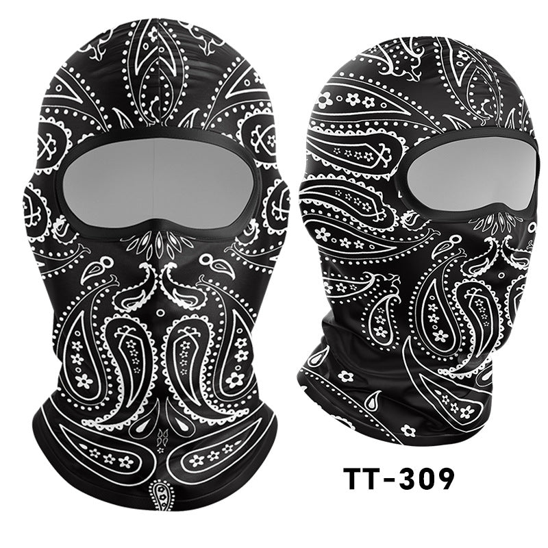 Cycling Windproof Hood Sunscreen Mask Scarf Integrated Lining