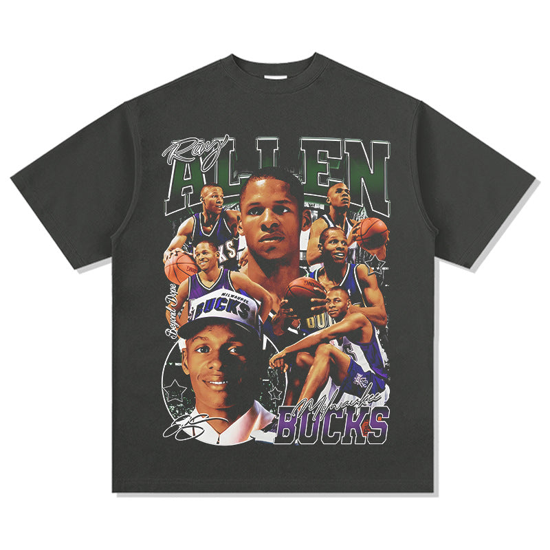 New york hip hop shop vintage Ray Allen print short sleeve t-shirt Vintage