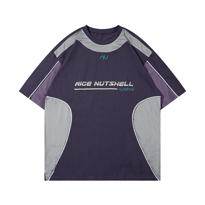 Racing oversized t shirt vintage racing style football short sleeve sports t-shirt jersey