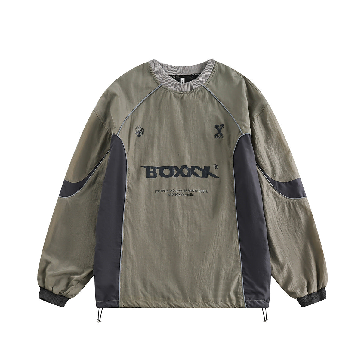 Unisex long-sleeved shirt spring and summer retro