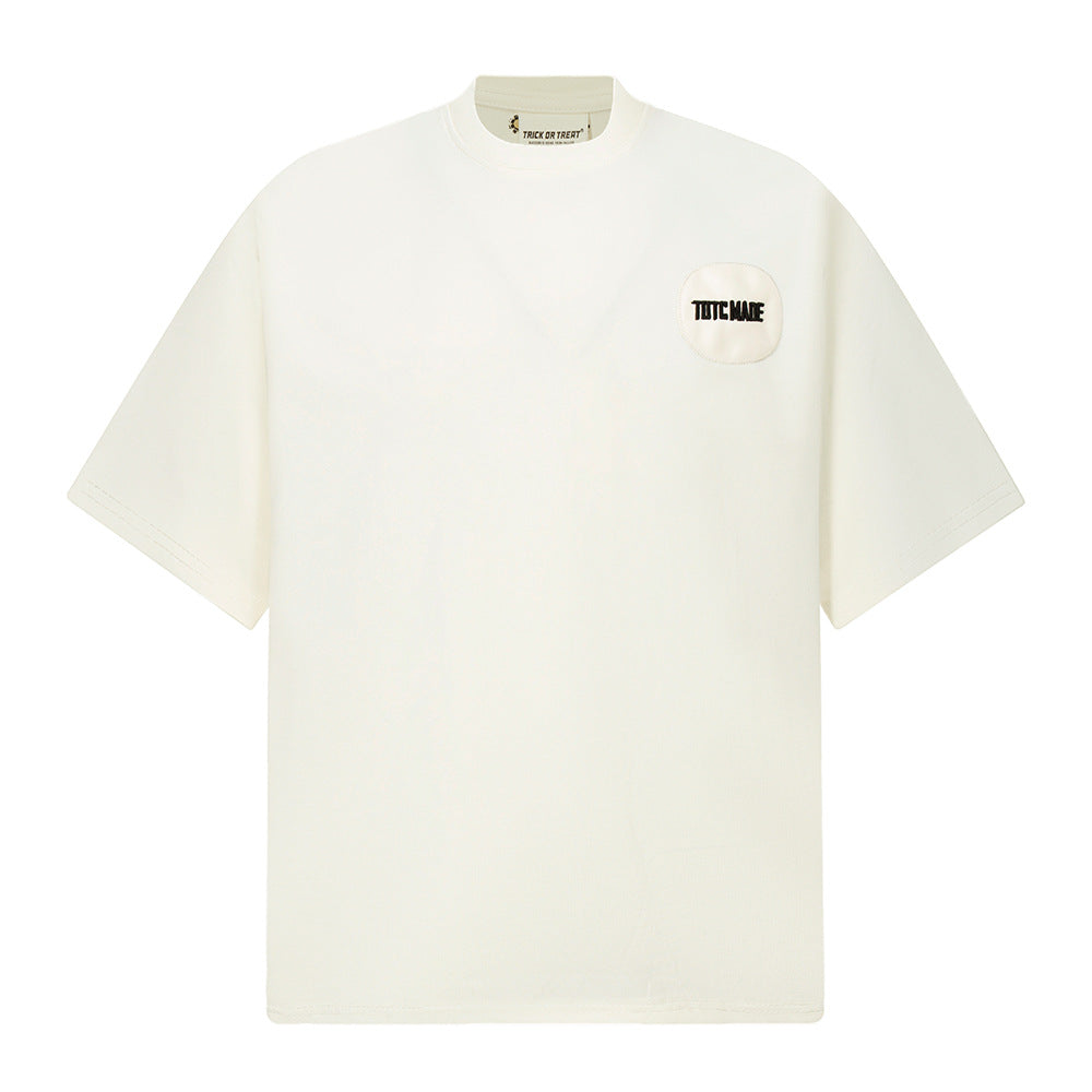 New York Hip Hop Style Vintage Alphabet Short Sleeve Loose T-Shirt