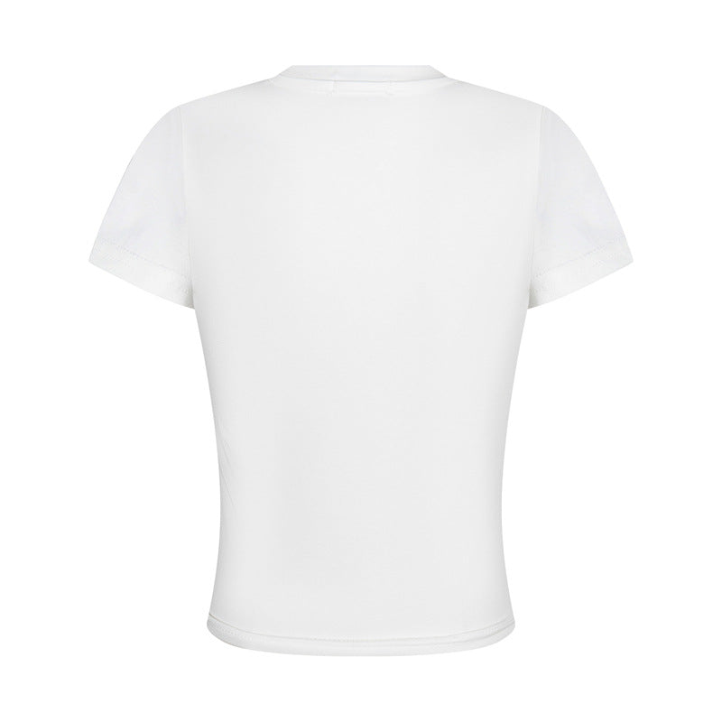 Stone Wash T shirt Hip Hop Loose T-shirt Short Sleeve