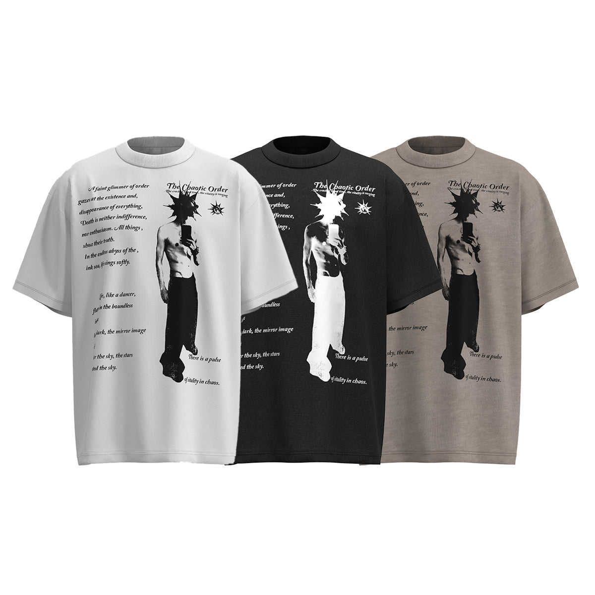 Hustle vintage summer hip hop character print t-shirt