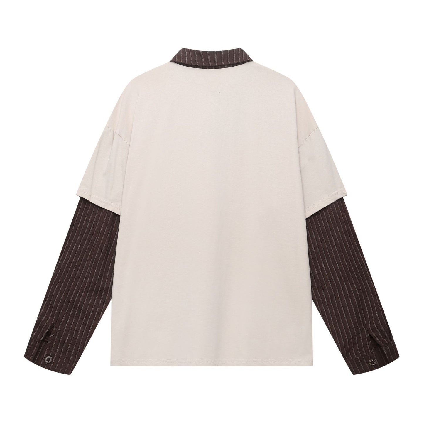 Unisex long-sleeved shirt men's autum lapel