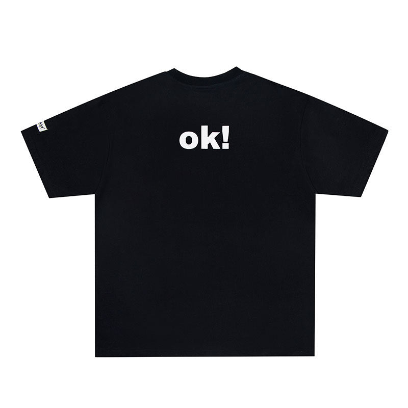 Hip Hop Clothes New York Cartoon Print Short Sleeve T-Shirt Summer Top