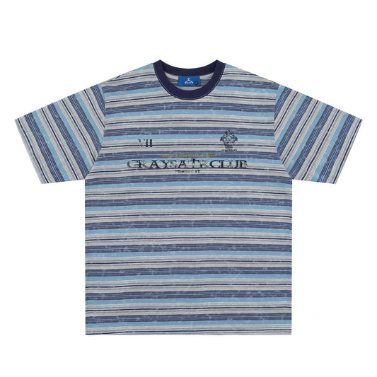 Vintage tarz t shirt vintage old striped short sleeve t-shirt top
