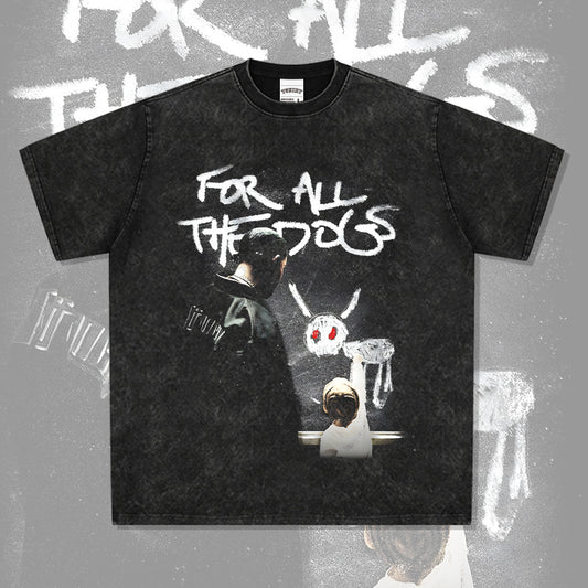 New york hip hop shop hip hop DRAKE print short sleeve t-shirt Vintage