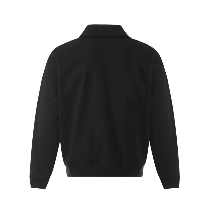 Streetwear Hoodie Zip-Up Lapel Sweater Winter Loose Casual Top