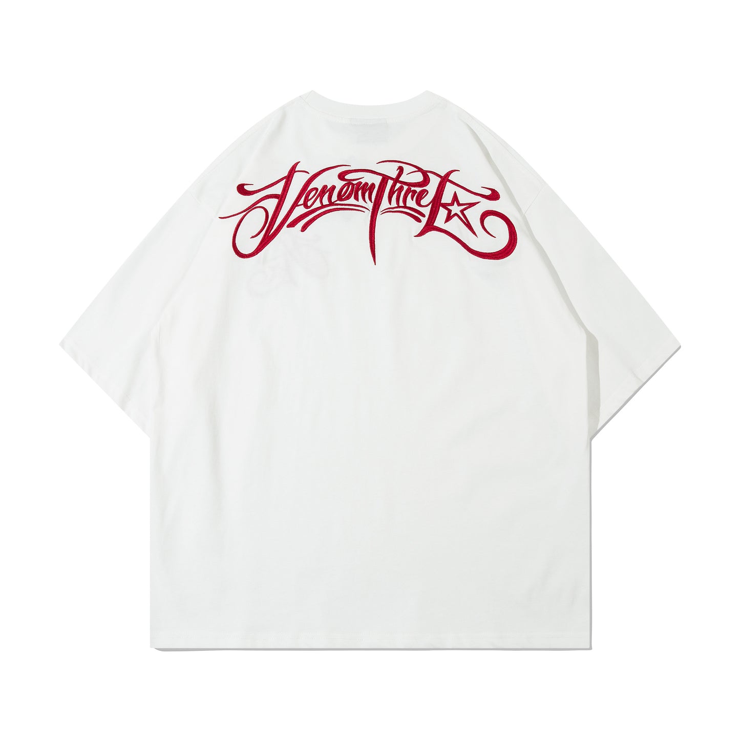 Hustle vintage summer vintage embroidered short-sleeved t-shirt