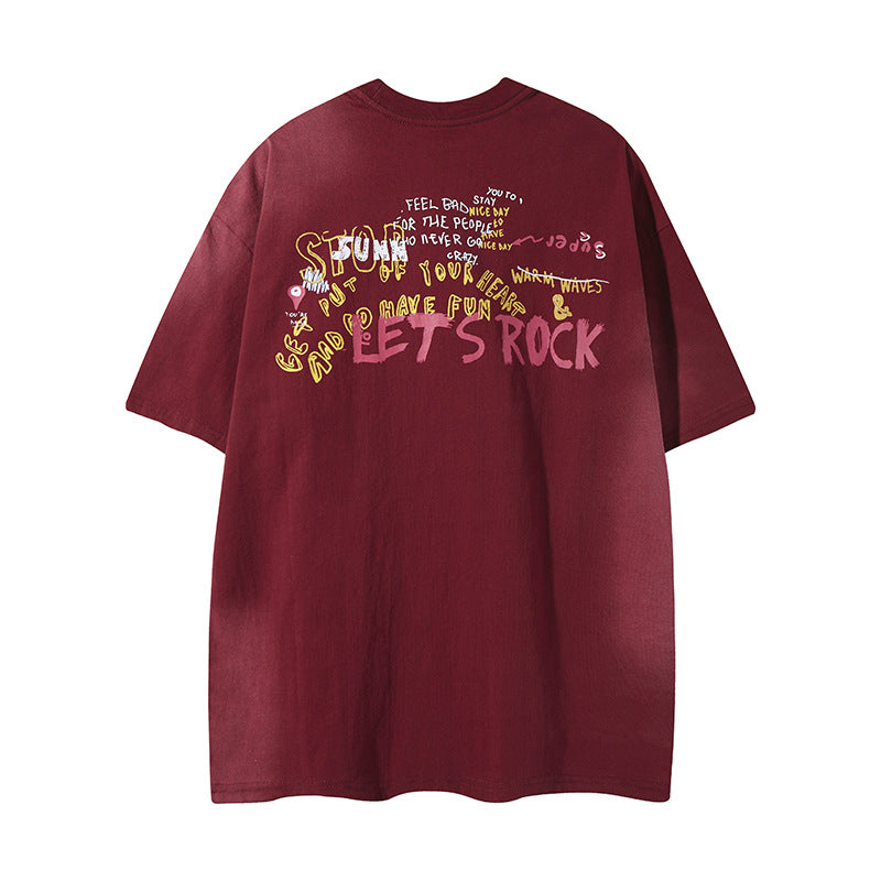 Nyc T Shirt Strawberry Bear Short Sleeve T-Shirt Summer Loose Casual Top