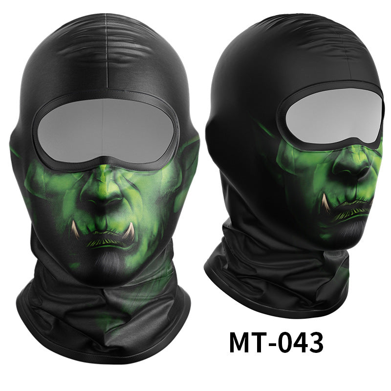 Cycling Windproof Hood Breathable Sunscreen Men's and Women's Ice Silk Fabric