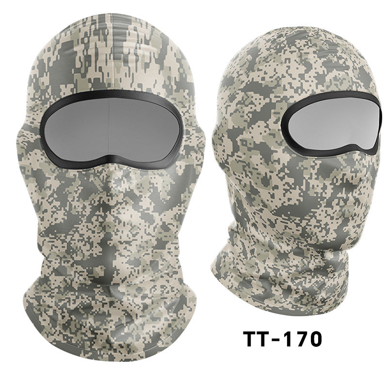 Cycling Windproof Hood Dust and Sun Protection Summer Camouflage Mask