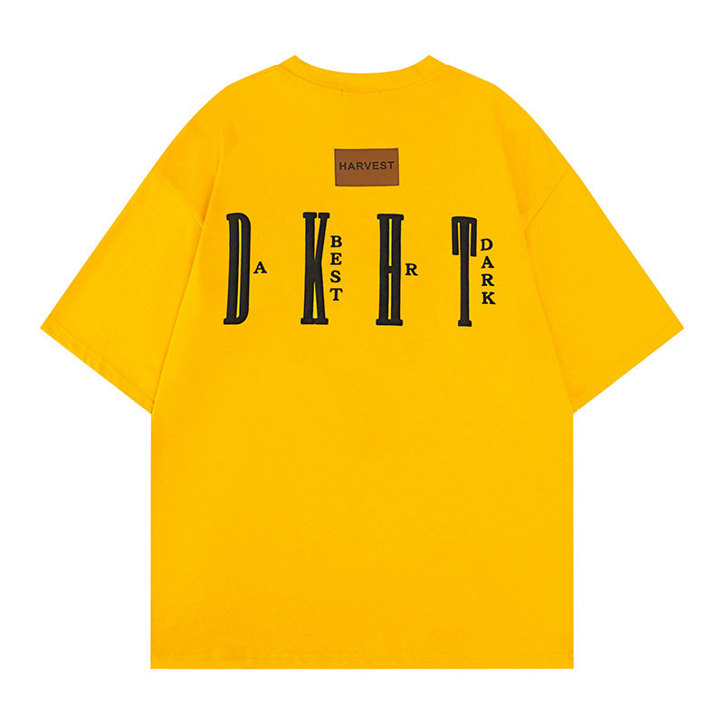 Hip Hop Clothes New York Alphabet Print Short Sleeve T-Shirt Summer