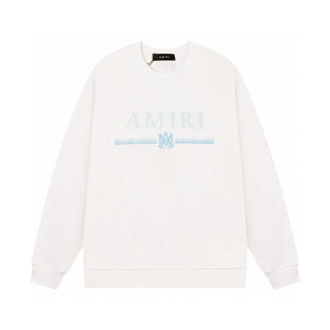 Amiri Sweatshirt autumn and winter AMI gradual change thread round neck pullover sweater men and women
