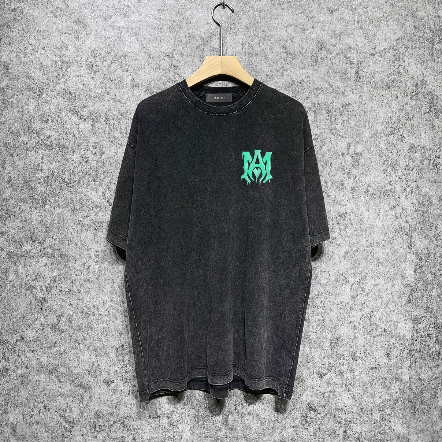 Amiri T-shirt Washed and Worn Retro Short Sleeve T-shirt