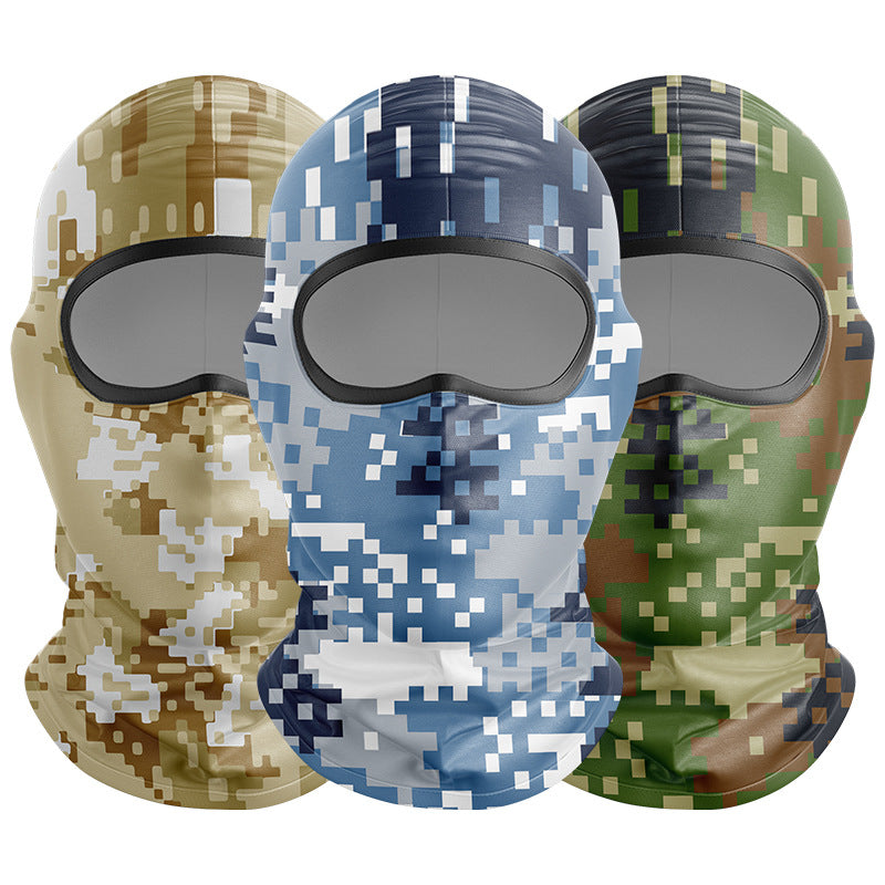 Cycling Windproof Hood Dust and Sun Protection Summer Camouflage Mask