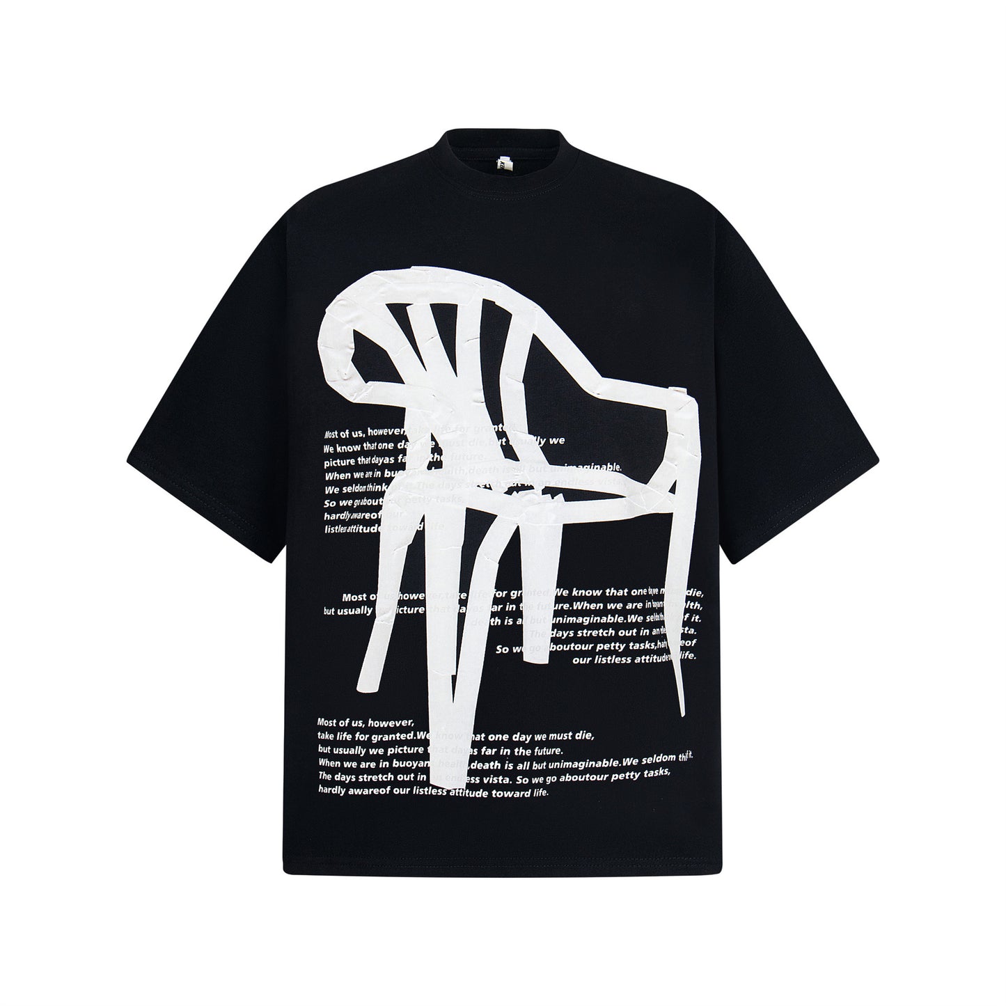 Unisex T-shirts Street Vintage Men's Loose Short Sleeve T-Shirt