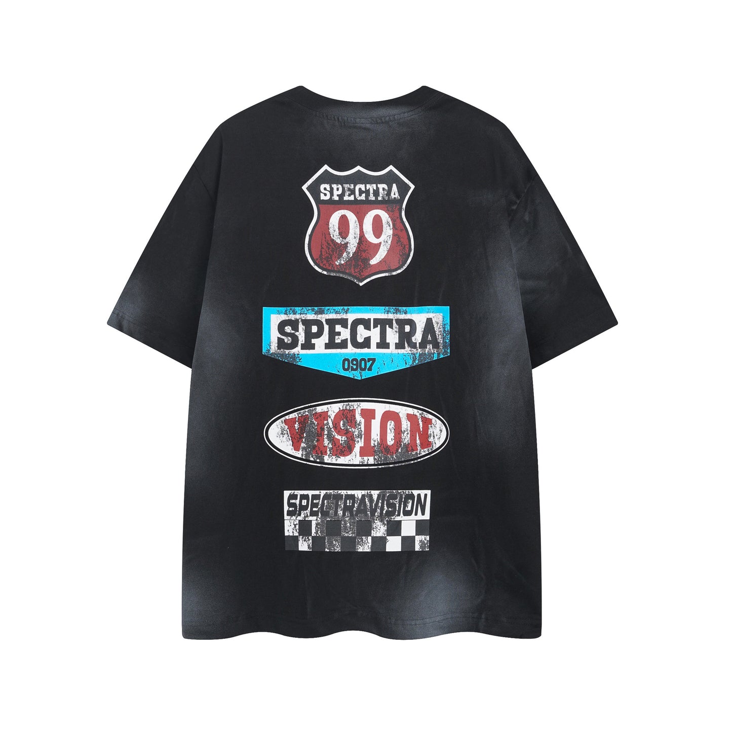 Retro Style Shirt For Men Summer Vintage Wash T-Shirt